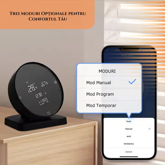 Termostat Digital de Cameră Smart cu Wi-Fi