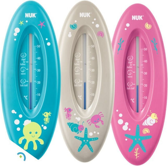 Nuk Analog Bath Thermometer Ocean 0°C - 50°C Ocean Pink