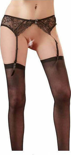 Mandy Mystery Set Jartiere Cu Dantelă Negru