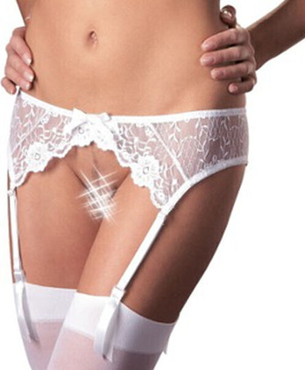 Lace Garter Belt Δαντελωτή Ζαρτιέρα Λευκή