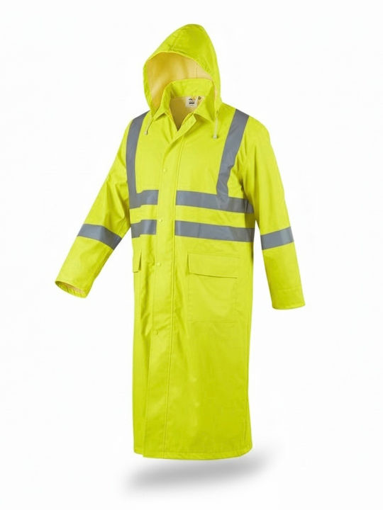 Active Gear Waterproof and Windproof Men's Workwear with Reflective Tapes Yellow