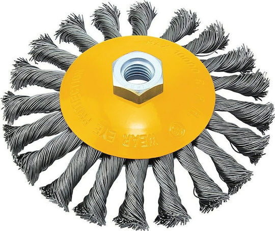 FFG 38691 Wire Brush with Bristles 100mm Braid M14