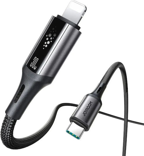 Joyroom S-A60 StarTalk USB-A to Lightning Cable 30W Μαύρο 1.2m