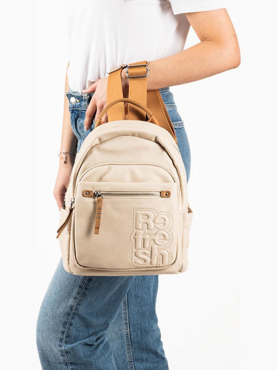 Geantă Dama Rucsac Din Material Bej