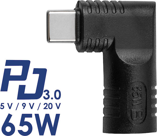 Адаптер За Лаптоп Ak-nd-d15 2.5 X 0.7 Mm Usb-c