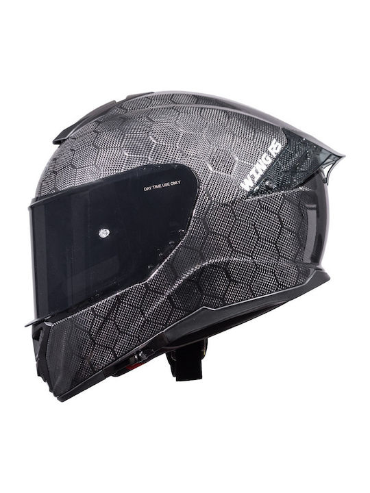 Pilot Wing RS Full Face με Sun Visor ECE 22.06 Carbon Snake glossy Pilot Wing RS Full Face με Sun Visor ECE 22.06 Carbon Snake glossy