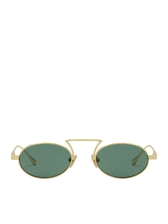 Spektre Unisex Sunglasses With Gold Metallic Frame And Gradient Lens FIR05S