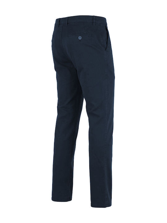 Chino Elastic Trousers in Regular Fit Blue