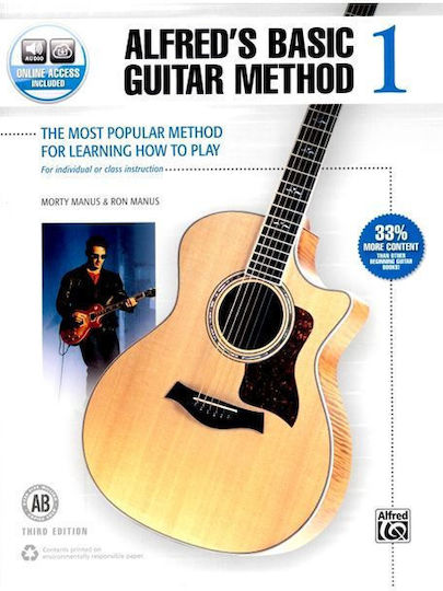 Morty Manus & Ron Manus Alfred's Basic Guitar Method Vol.1 On Line Audio Access Included
