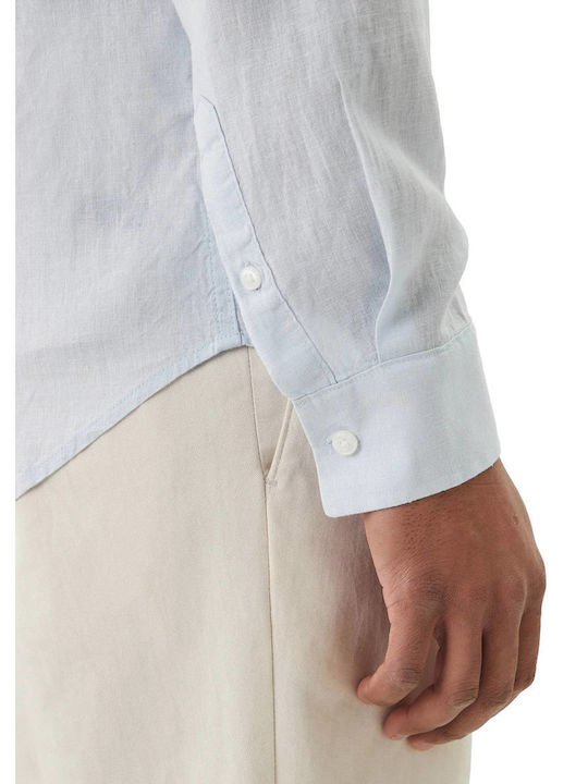 Long Sleeve Linen Shirt Black