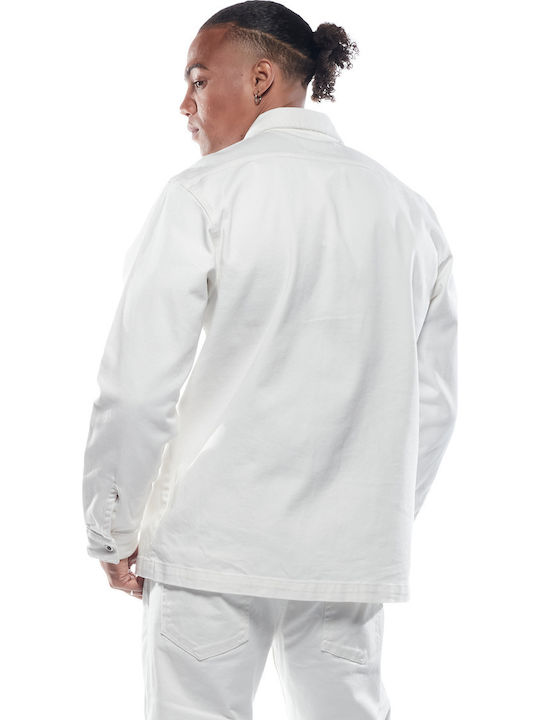 Μακρυμάνικo Τζιν Overshirt White