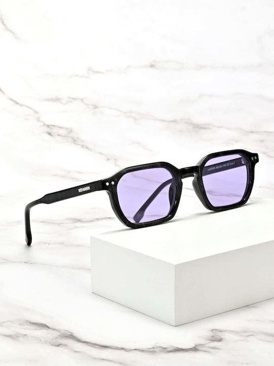 Red Raven Harper Unisex Ochelari De Soare Cu Ramă Din Plastic Violet Și Lentile Violet