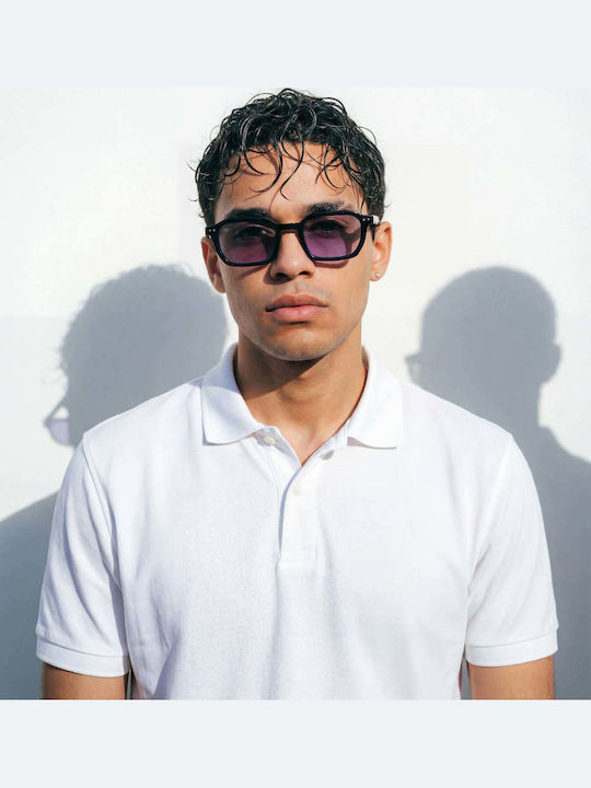 Red Raven Harper Unisex Ochelari De Soare Cu Ramă Din Plastic Violet Și Lentile Violet