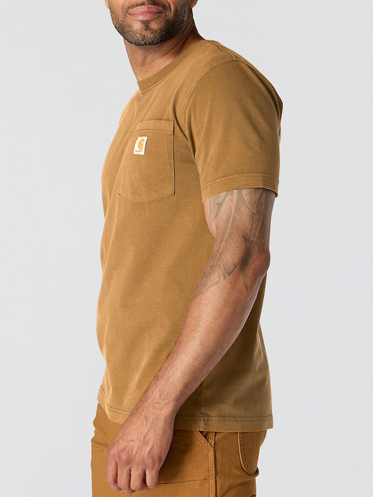 T-shirt Καφέ