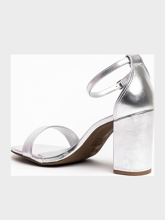 Damen Sandalen Silber