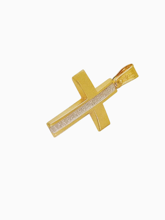 Vergoldeter Kreuz K14 Gewicht 1,70gr Vergoldeter Kreuz K14 Gewicht 1,70gr