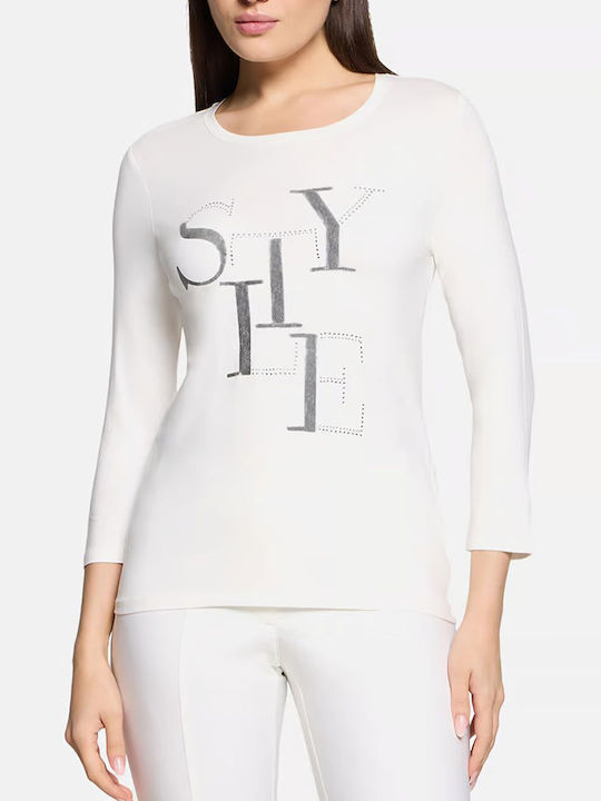 Betty Barclay Дамска Блуза с 3/4 Ръкав Offwhite
