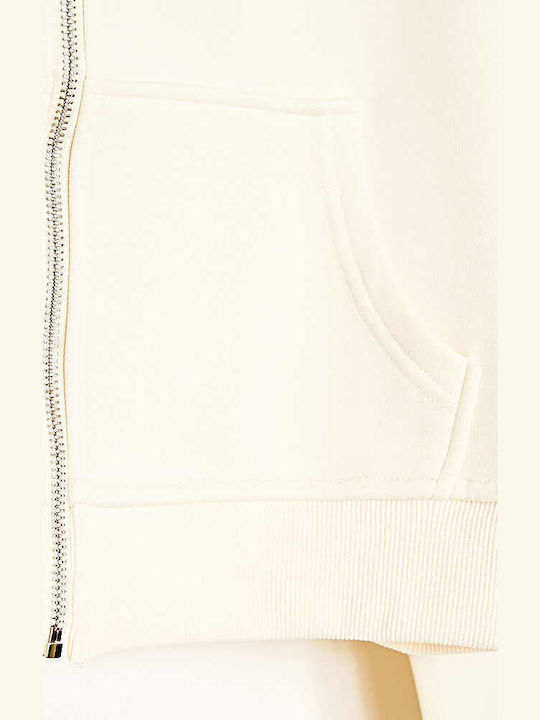 Women's Ecru Set with Trousers with Rubber Band in Loose Fit