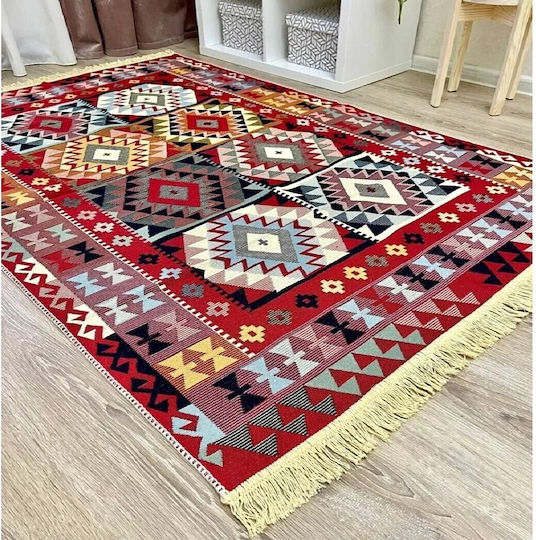 Kotonia Home Χαλί Βαμβακερό 100x300cm Πολύχρωμο