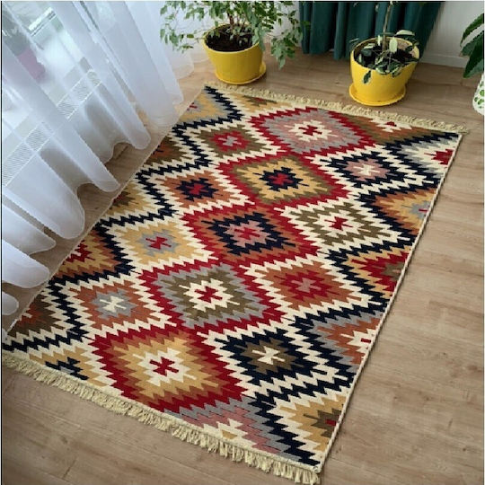 Kotonia Home Χαλί Βαμβακερό 60x90cm Πολύχρωμο