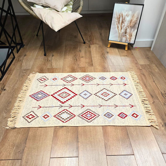 Kotonia Home Правоъгълен Памучен Многоцветен Килим 120x180см