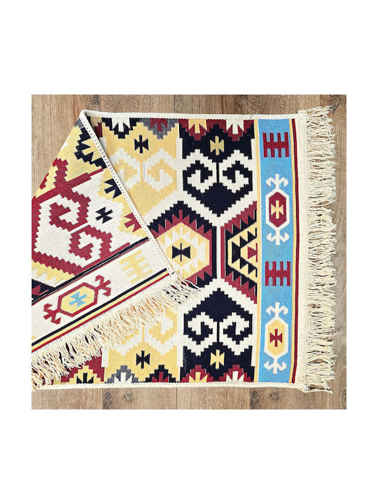 Kotonia Home Teppich Flur Baumwoll Mehrfarbig 80x150cm