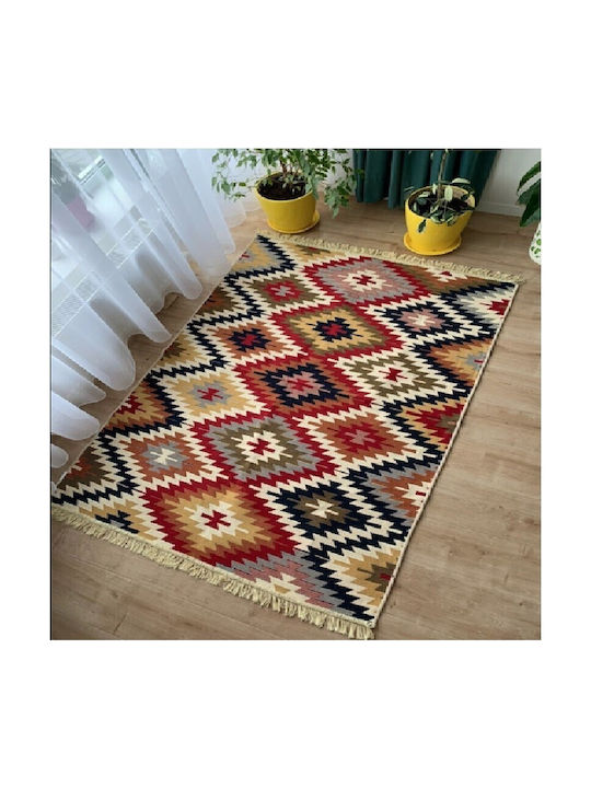 Kotonia Home Χαλί Βαμβακερό 100x300cm Πολύχρωμο