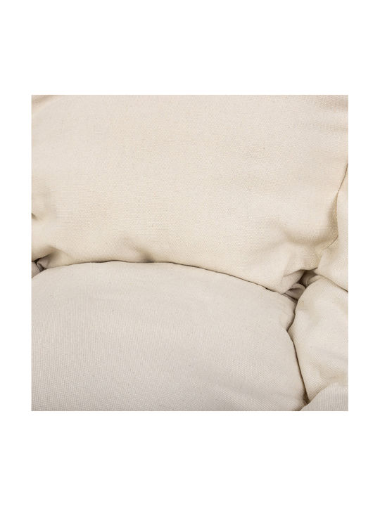 Μαξιλάρι Κούνιας Κήπου με Πλάτη Beige 64x66εκ.