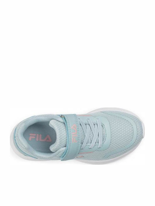 Shelly Kids Sneakers with Scratch Light Blue / Coral Pink