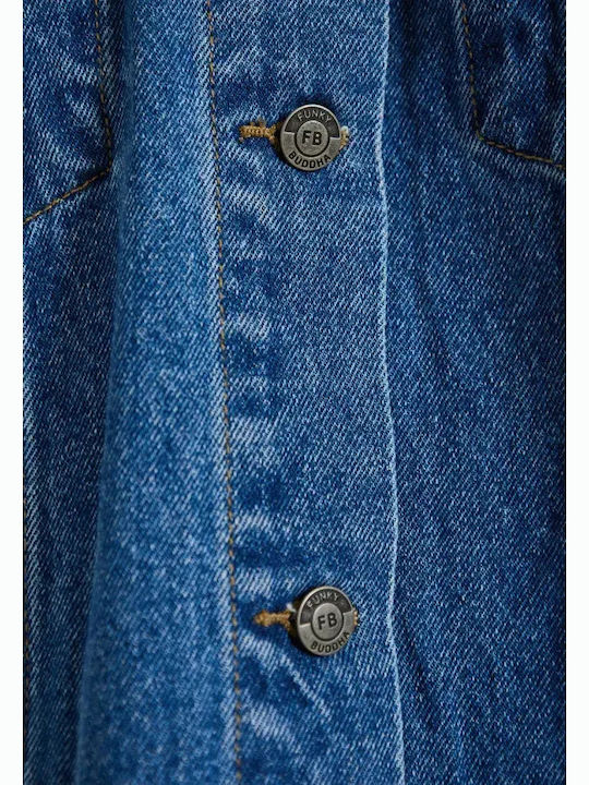 Short Women's Jean Jacket Md Blue