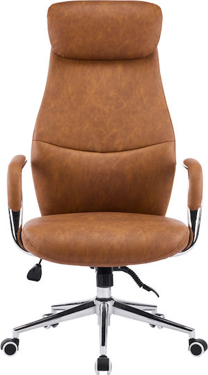 Pakketo Ferka Executive Office Chair With Recline And Adjustable Arms Brown