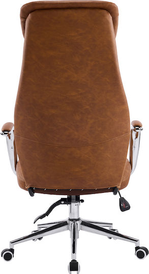 Pakketo Ferka Executive Office Chair With Recline And Adjustable Arms Brown