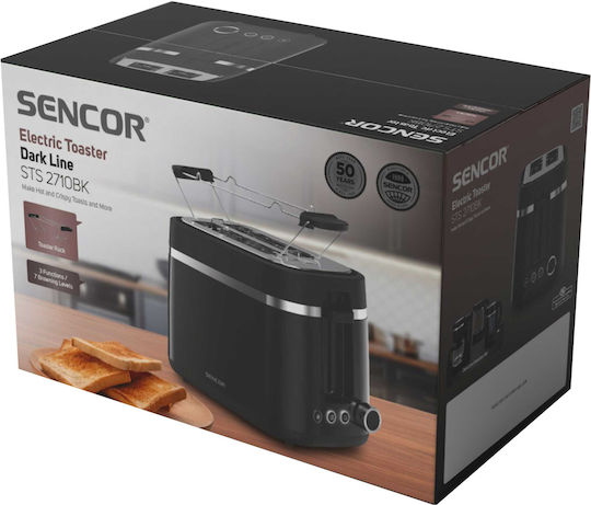 Sencor Sts Φρυγανιέρα 2 Θέσεων 900W Μαύρη