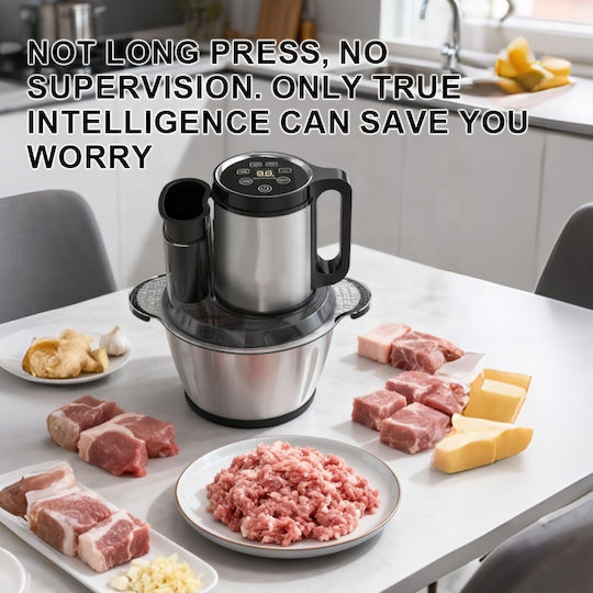 Procesoare Alimentare Multifuncționale 600W cu Recipient 3.5l Argintiu