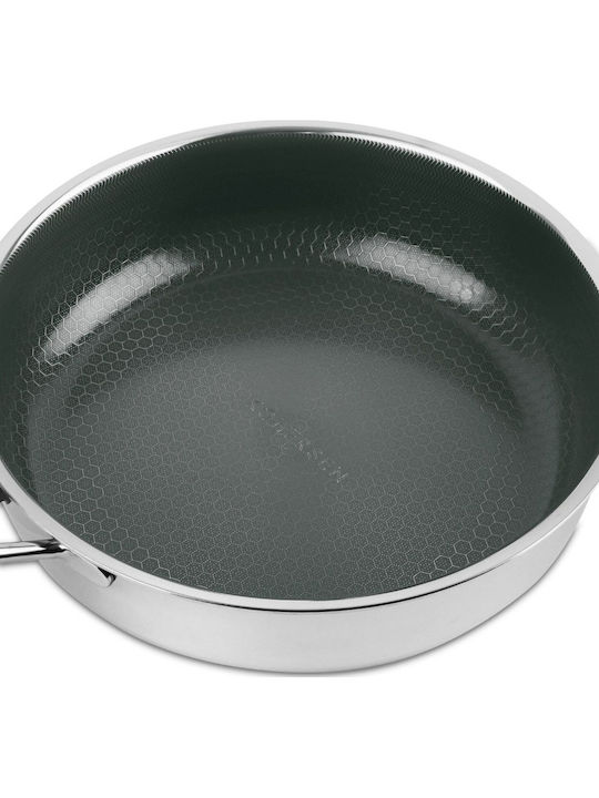 Kohersen Aluminium Pfanne mit Deckel mit Keramik Innenbeschichtung 26cm