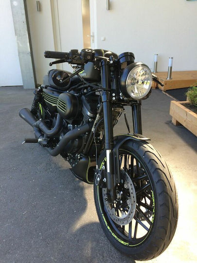 Cult Werk Front Fender Hd-spo104 Roadster Harley Davidson Xl 883 R 03-09 Harley Davidson Xl 1200 R 04-08 Black