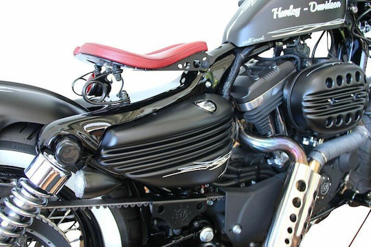 Cult Werk Side Fairing Hd-spo106 Harley Davidson Xl 1200 C 04-09 Black