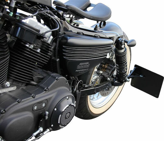 Cult Werk Side Fairing Hd-spo106 Harley Davidson Xl 1200 C 04-09 Black