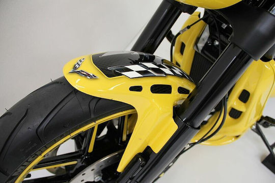 Cult Werk Front Fender Hd-rod059 Custom Harley Davidson Vrsca 1130 04-06 Harley Davidson Vrscaw 1250 Abs 08-09 Black