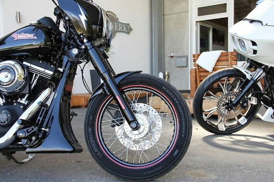 Cult Werk Калник На Предното Колело Hd-dyn017 Club Harley Davidson Fxdb 1584 07-09 Harley Davidson Fxdc 1584 07-09 Черен