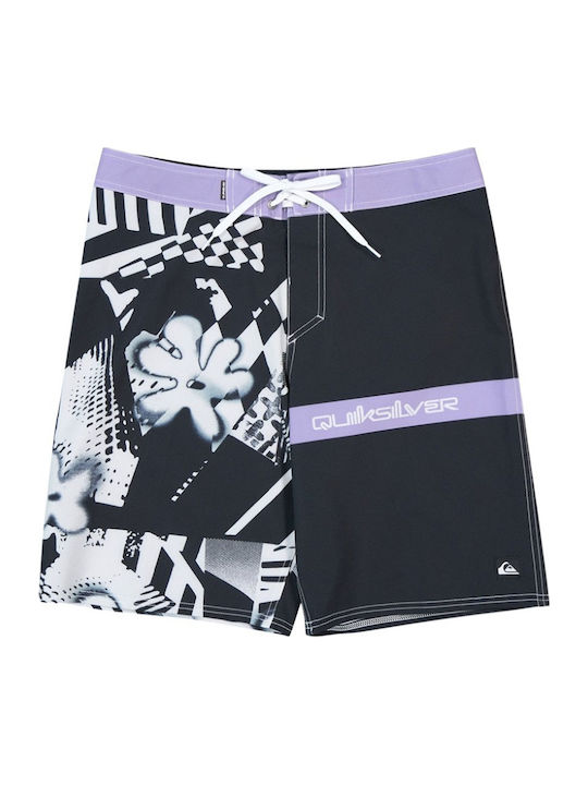Surfsilk Straight Men's Swim Bermuda Black with Patterns