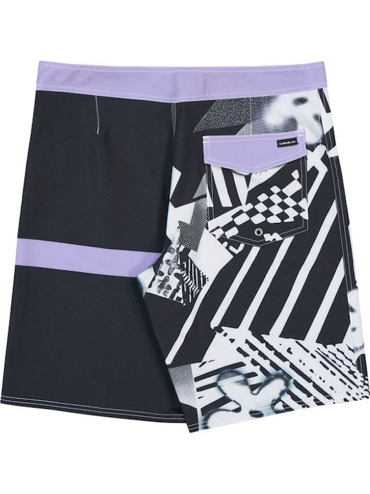 Surfsilk Straight Men's Swim Bermuda Black with Patterns