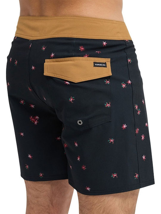 Surfsilk Kaimana Men's Swimwear Bermuda Black Floral Blossom