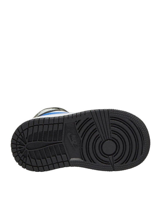 Air 1 Mid Kids Sports Shoes Basketball with Laces Black
