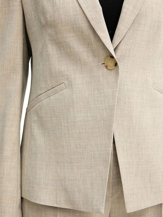 Boss Jia9 Women's Blazer Beige-Grey