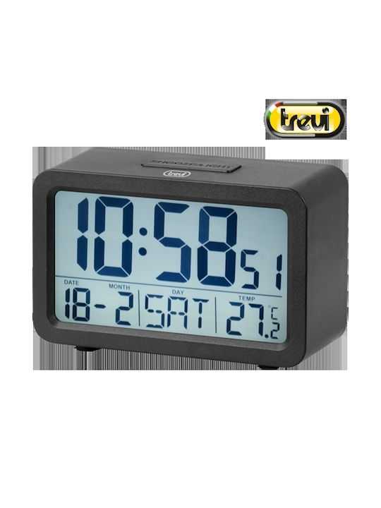 Trevi Tabletop Digital Clock with Alarm White 90.02.0052