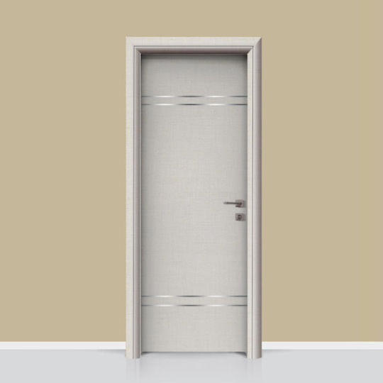 Πόρτα Εσωτερική Laminate Inox Στοιχεία Σχέδιο 201
