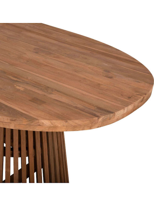 Tisch Speisesaal aus Massivholz Natural 200x100x75.5cm