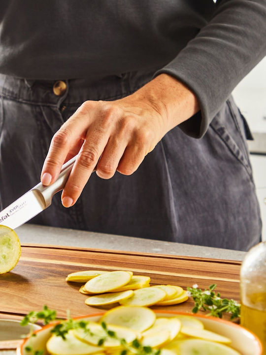 Tefal Ever Sharp Messer Set mit Sockel aus Rostfreiem Stahl 6 Stück
