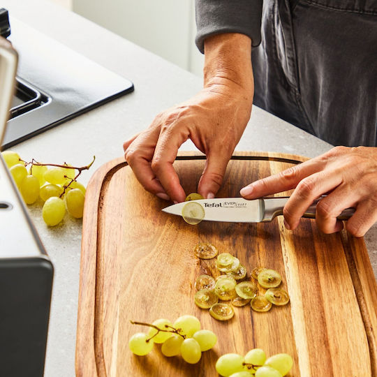 Tefal Ever Sharp Messer Set mit Sockel aus Rostfreiem Stahl 6 Stück